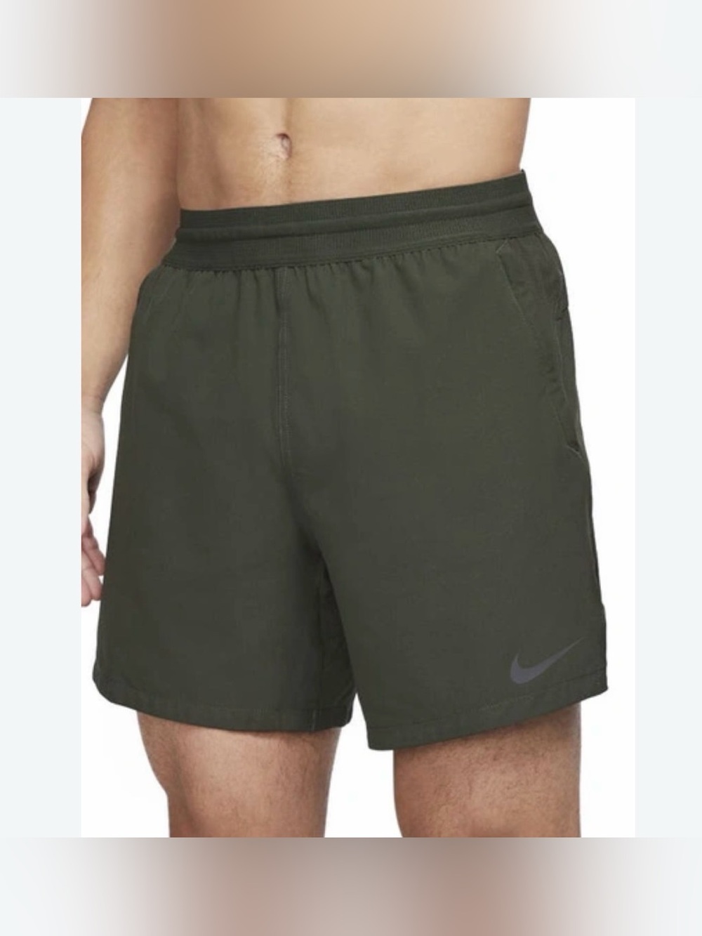Nike Pro Men's Dark Olive Athletic Shorts